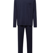 Sea Island Cotton Long Sleeve Pajama | Black Iris 75284-496